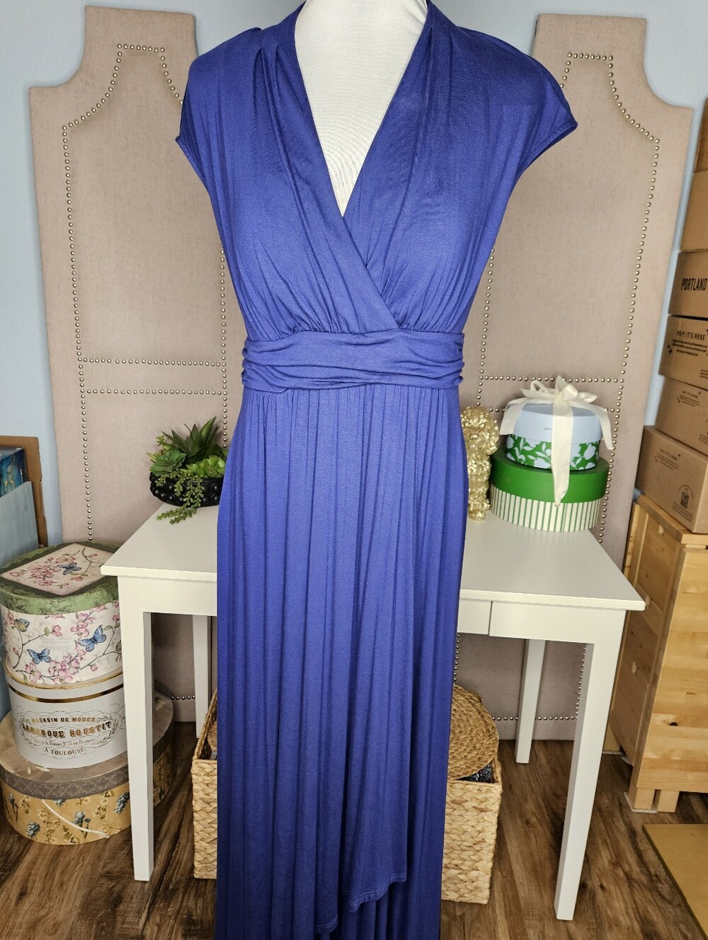 Soma Weekend Bra Top  JerseMaxi Dress Royal Blue